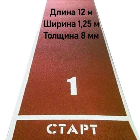 Купить Дорожка для разбега 12 м х 1,25 м. Толщина 8 мм в Краснослободске 